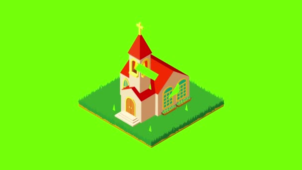 Animação ícone da capela — Vídeo de Stock