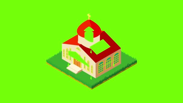 Orthodox church icon animation — Stock Video