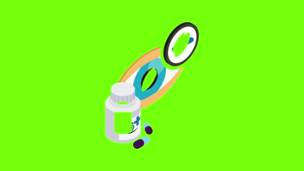 Animacja ikony zdrowia oczu — Wideo stockowe