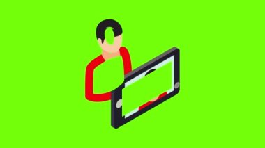 Selfie Adam simgesi canlandırması