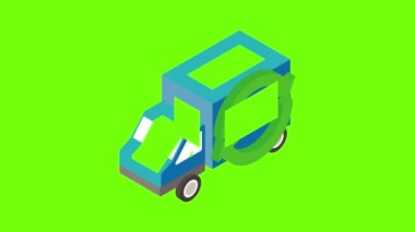 Servis servis simgesi canlandırması