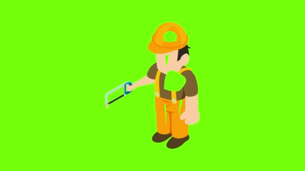 Animace ikon Foreman — Stock video