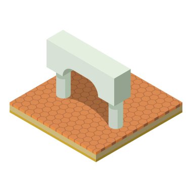 Yunan kemer simgesi, izometrik biçim