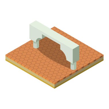 Modern kemer simgesi, izometrik biçim