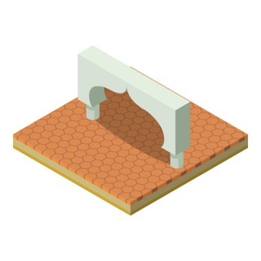 Doğu kemer simgesi, izometrik biçim