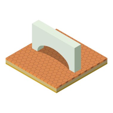 Geleneksel kemer simgesi, izometrik biçim