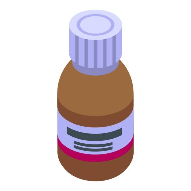 Çocuk şurubu simgesi, izometrik biçim