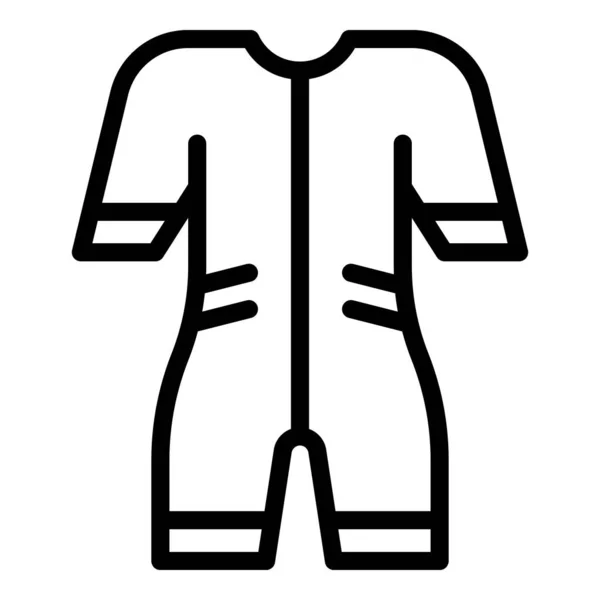 Icona costume da bagno, stile contorno — Vettoriale Stock
