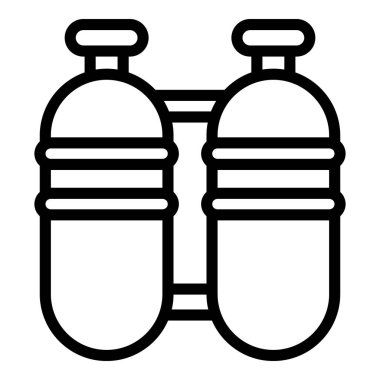 Dalış tankı simgesi, özet biçimi