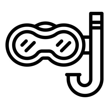 Dalış ekipmanı simgesi, özet biçimi