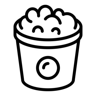 Patlamış mısır kutusu simgesi, özet biçimi