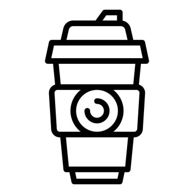 Paket içecek ikonu, taslak biçimi