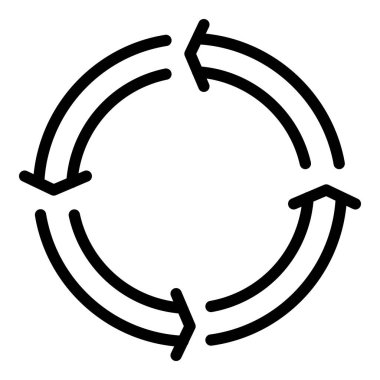 Oklar geri döndürme simgesi, özet biçimi