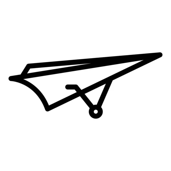 Drachenflug-Sport-Ikone, Outline-Stil — Stockvektor