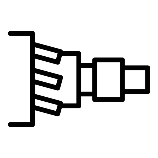 Koppeling systeem pictogram, omtrek stijl — Stockvector