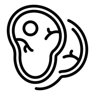 Biftek protein simgesi, taslak biçimi