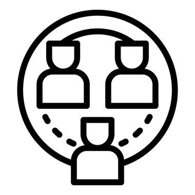 Blok zinciri iş simgesi, özet biçimi