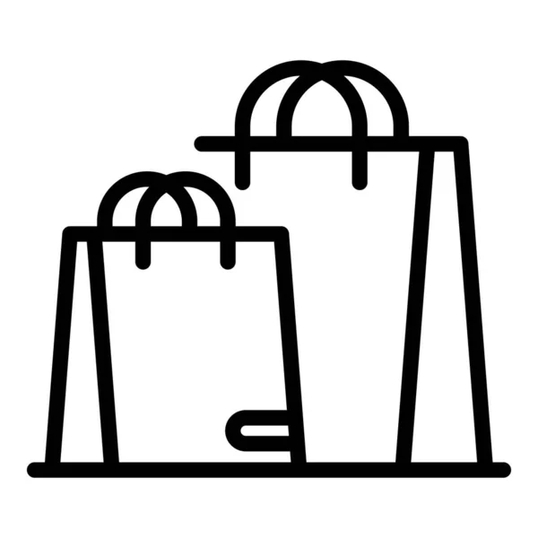 Comprar sacos ícone, estilo esboço — Vetor de Stock