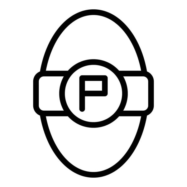 Symbol für Protein-Pille, Umriss-Stil — Stockvektor