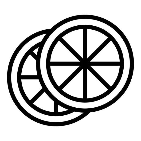 Fehérje gyümölcs ikon, körvonalazott stílus — Stock Vector