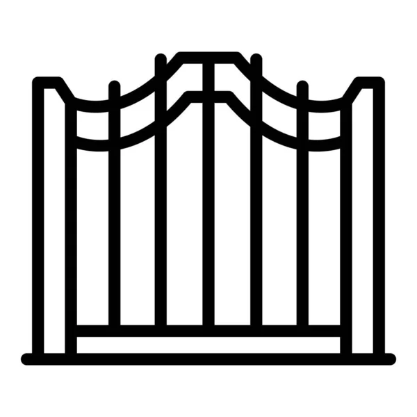 Zugang zum Smart-Gate-Symbol, Umrissstil — Stockvektor