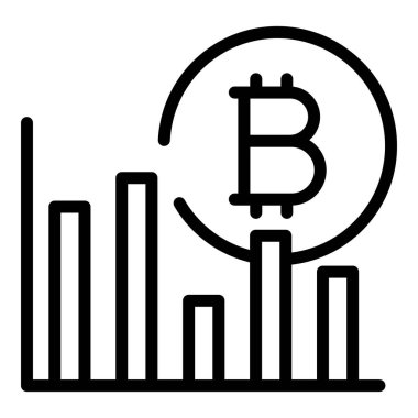 Bitcoin bilgi grafiği simgesi, özet biçimi