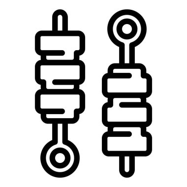 Izgara piknik ikonu, taslak biçimi