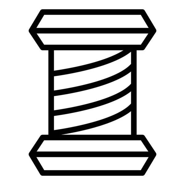 Vattenrengöringsfilter ikon, kontur stil — Stock vektor
