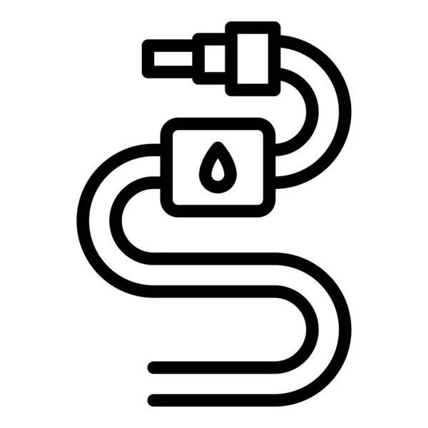Icono de agua potable filtrada, estilo de contorno — Vector de stock