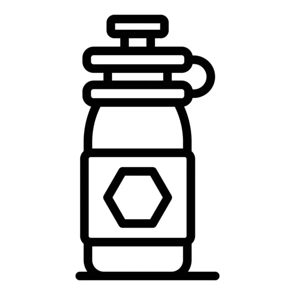 Trip drink bottle icon, outline style — Stock Vector
