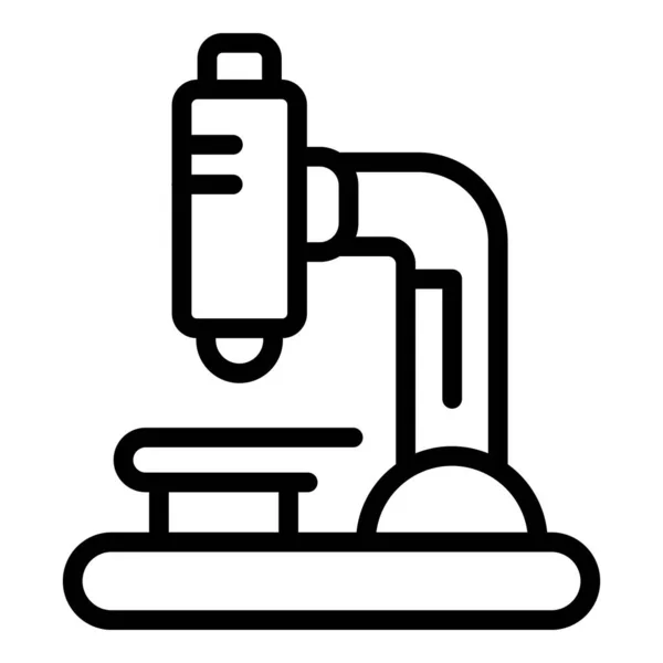 Icono del microscopio, estilo del esquema — Vector de stock