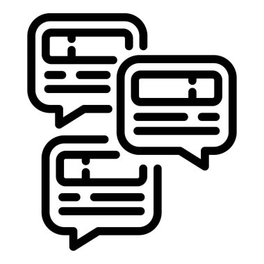 Ağ sohbet simgesi, özet biçimi