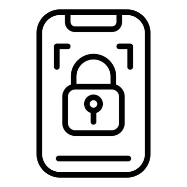 Kilitli telefon simgesi, özet biçimi