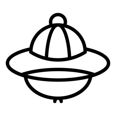 Safari şapka simgesi, özet biçimi