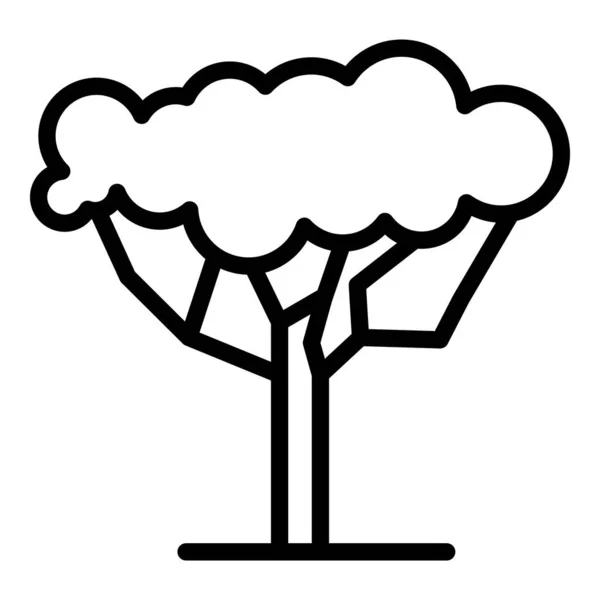 Icono de árbol de safari, estilo de esquema — Archivo Imágenes Vectoriales