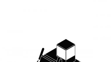 Yapı buldozer simgesi canlandırması