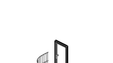 Balcony door icon animation