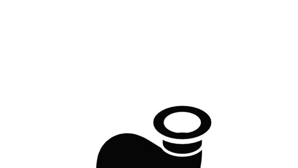 Tubo de conexión icono de animación — Vídeo de stock