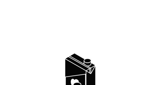 Animação de ícone de pacote de suco — Vídeo de Stock