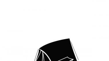 Retro tent icon animation