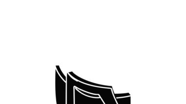 Woman belt icon animation