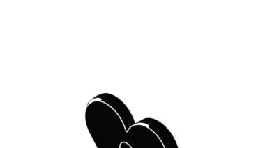 Heart clothes button icon animation
