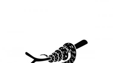 Ağaç yılanı simgesi canlandırması