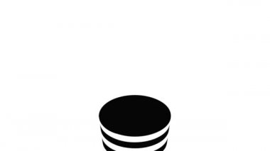 American conic hat icon animation