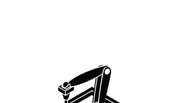 Imprimante murale d animation icône