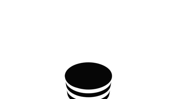 American conic hat icon animation — Video Stock