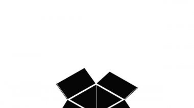 Postal delivery box icon animation