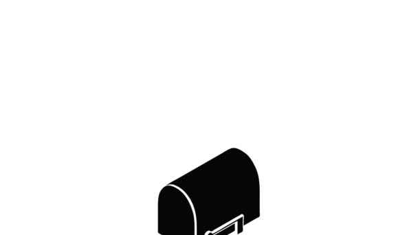 House postbox icon animation — 图库视频影像