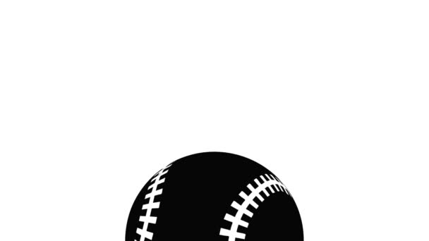 Baseball icon animation — Stockvideo