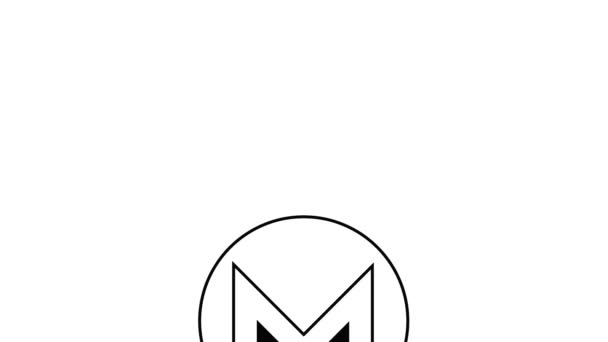 Animación icono de Monero — Vídeos de Stock